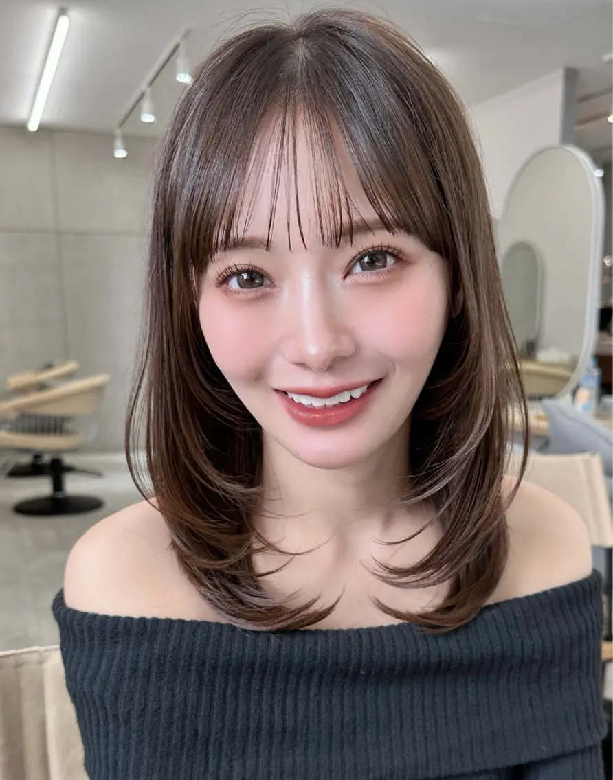 セミロング ゆうり/ 透明感カラーのヘアスタイル