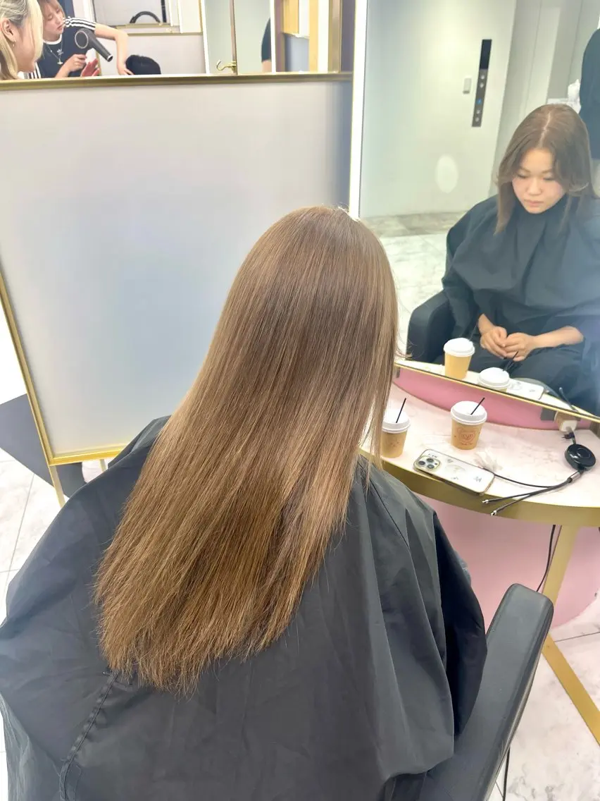 【✨ケアダブルカラー✨】ブリーチ+カラーの写真