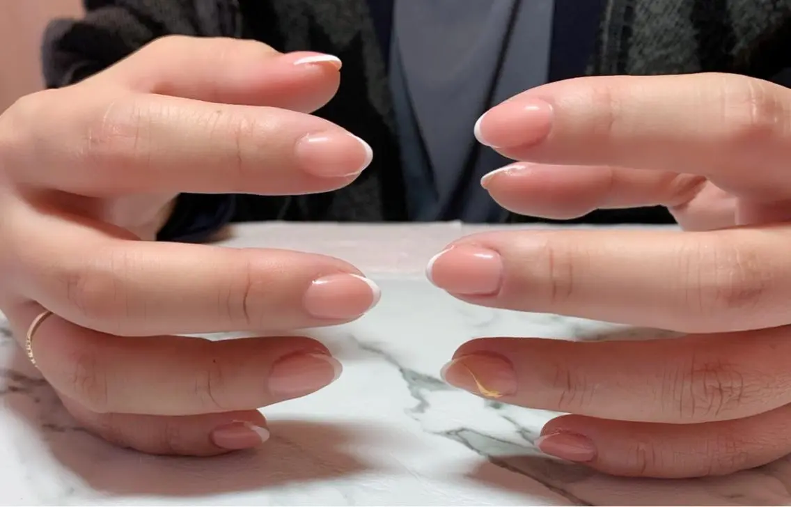 ネイル アニマル柄 アートネイル フレンチネイル ニュアンスネイル オフィスネイル ハンドネイル x.1.0.nail ♡Cのネイルデザイン