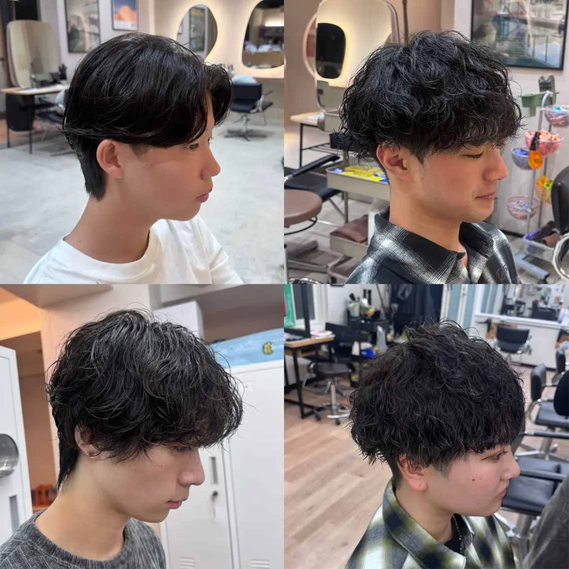 パーマ メンズ パーマ 吉松 ここみのヘアスタイル
