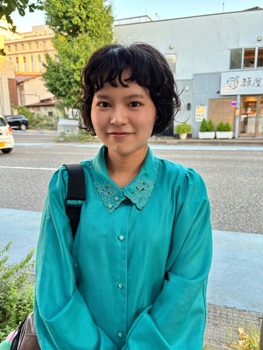ショート パーマ 小日向 沙織のヘアスタイル