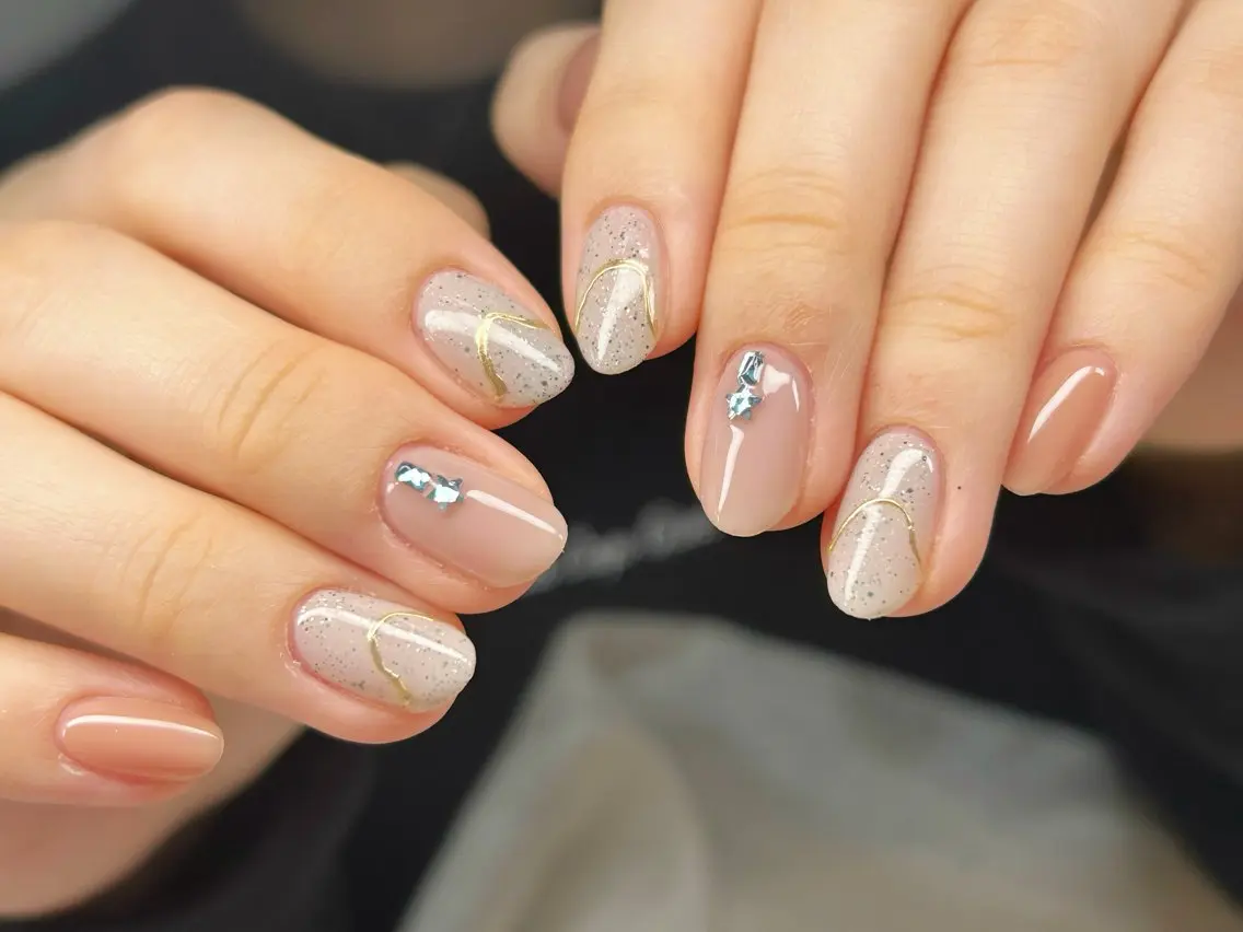 ネイル アートネイル チークネイル 成人式 入学式 長さ出し ハンドネイル Lino Nailのネイルデザイン