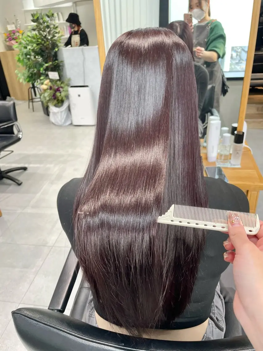 【✨大人気✨】カット+髪質改善カラー+トリートメント ※詳細ありの写真