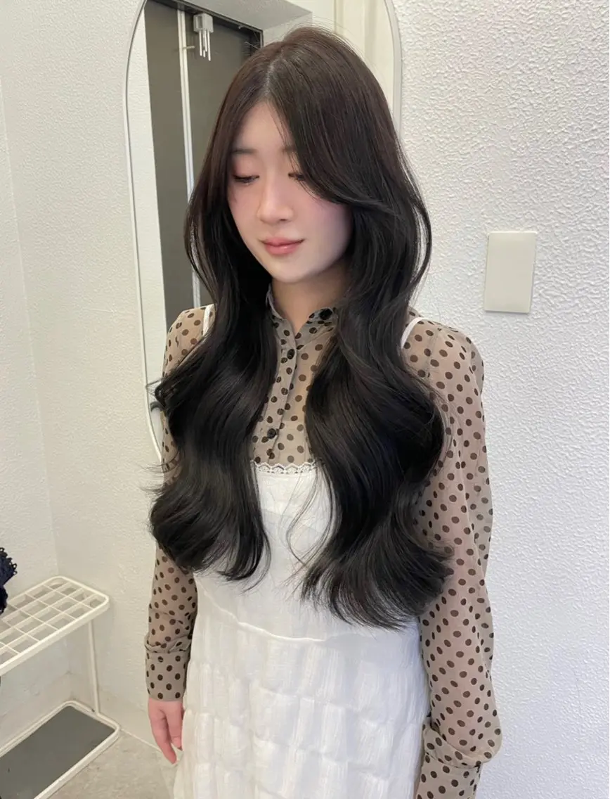 ロング ロングレイヤー ハッシュカット レイヤーカット ロング 髙杉 心のヘアスタイル