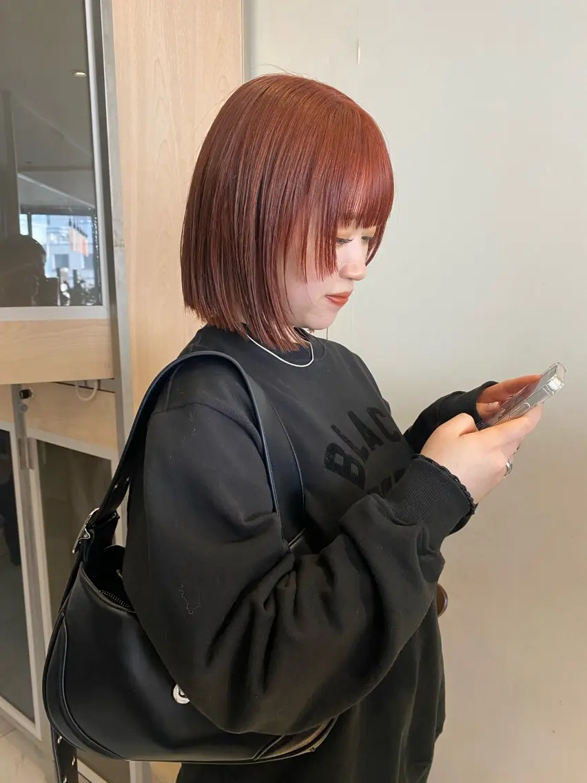 ショート カラー カット ヘアカラー トリートメント ヘッドスパ ヘアセット 艶髪/ダークトーン 🩶丸山日向のヘアスタイル