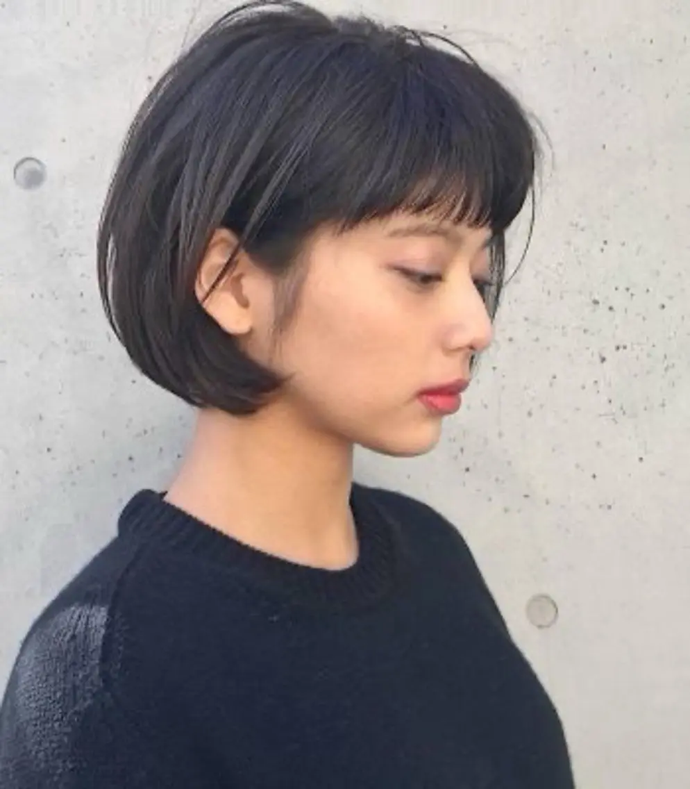 ミディアム カット 田中 奨真のヘアスタイル