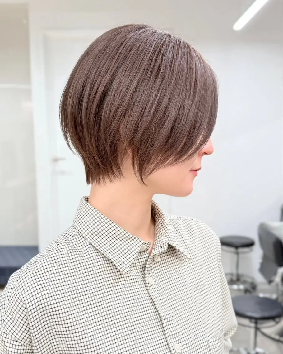ショート くびれヘア ショートヘア 夏山 秀憲のヘアスタイル