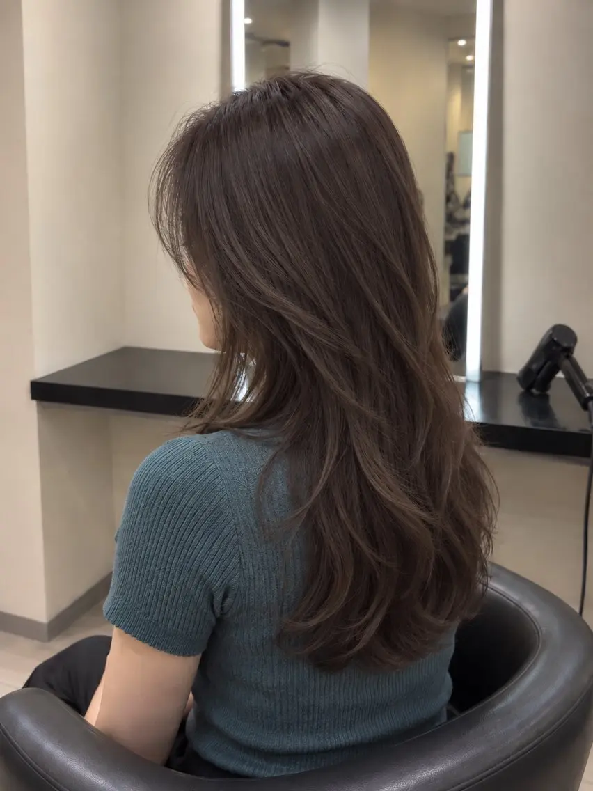 ミディアム カラー ブラウンカラー トリートメント 🌈ウルトワ水素 髪質改善naru🌈のヘアスタイル