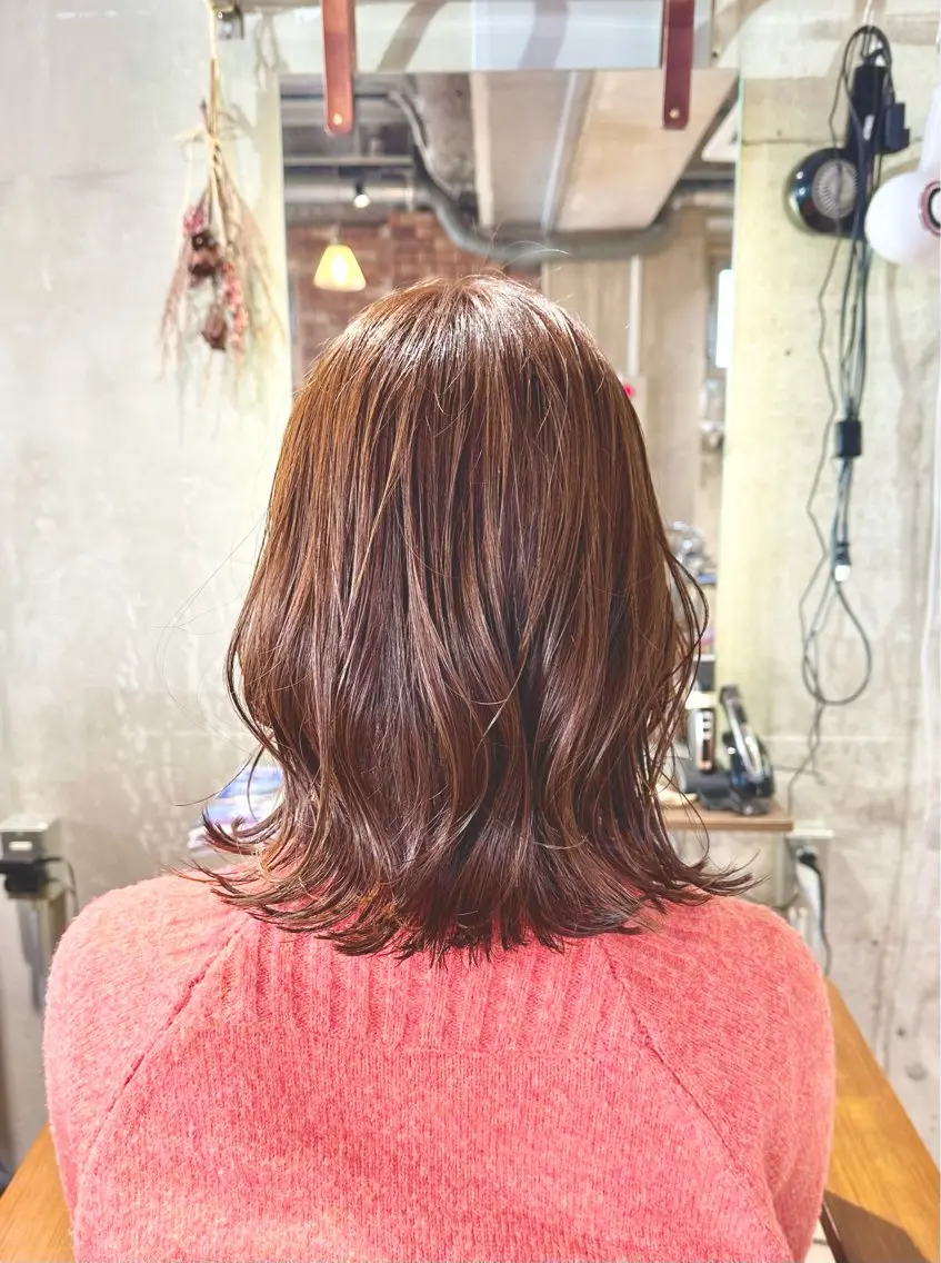 ミディアム カラー パーマ ヘアアレンジ カット 🫧一気にあか抜け 🫧mayuのヘアスタイル