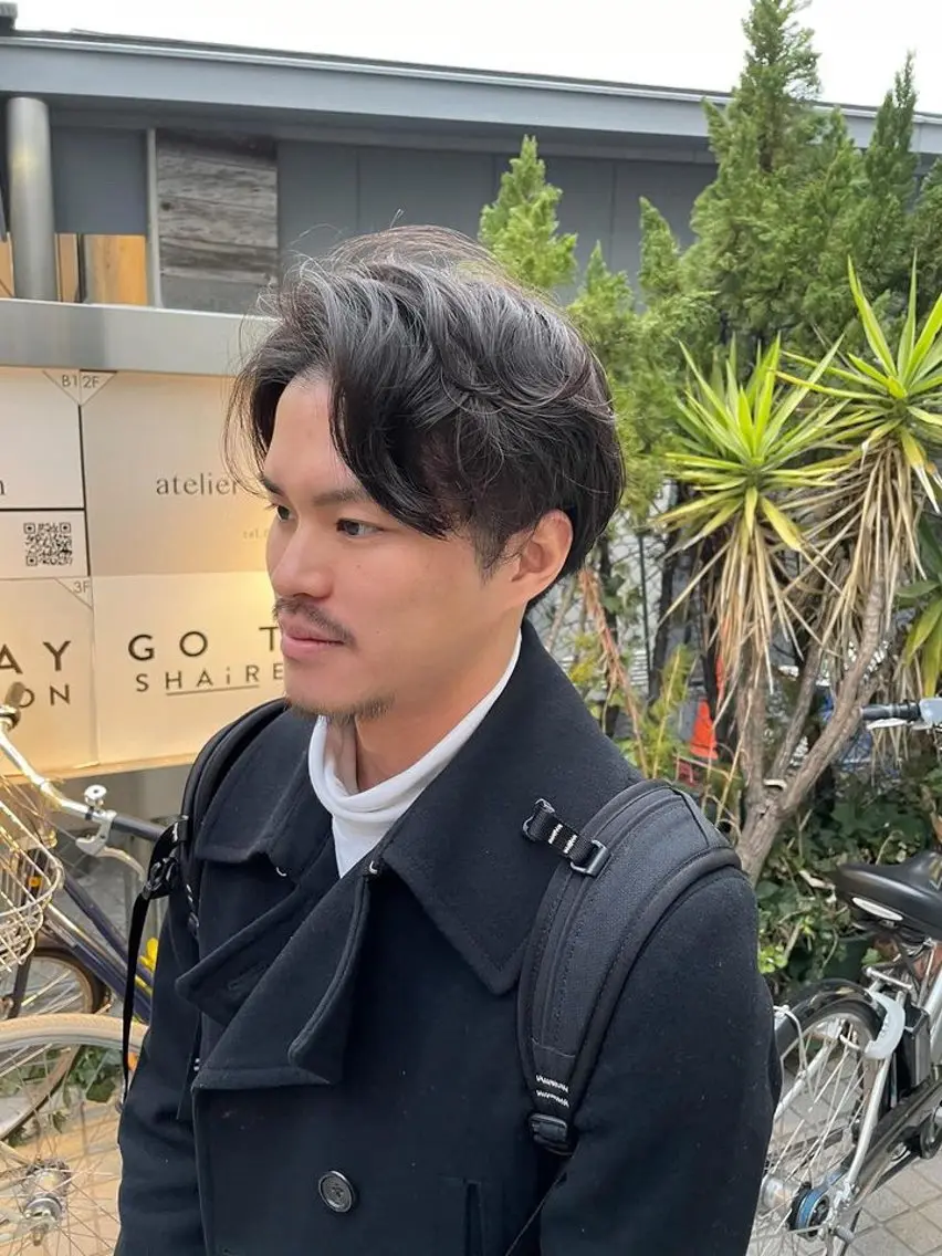 ショート カラー パーマ メンズ メンズパーマ カット ちこ .のヘアスタイル