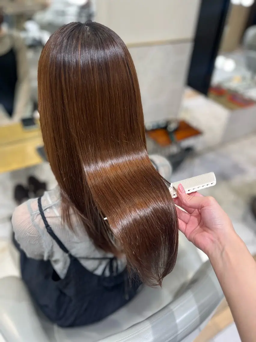 ロング トリートメント 栄/透明感ツヤカラー /Kahoのヘアスタイル
