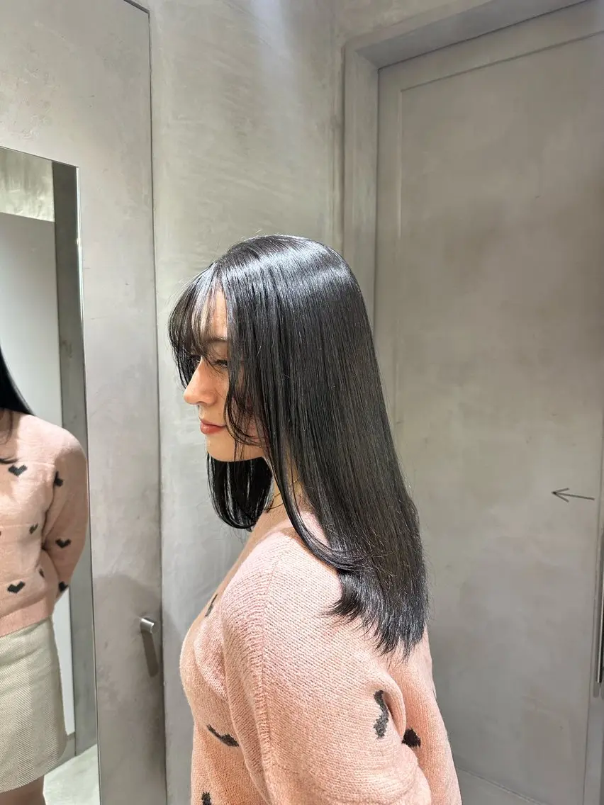 ロング カラー トリートメント ヘアカラー 🌀嵐士 /夏似合わせカラーのヘアスタイル