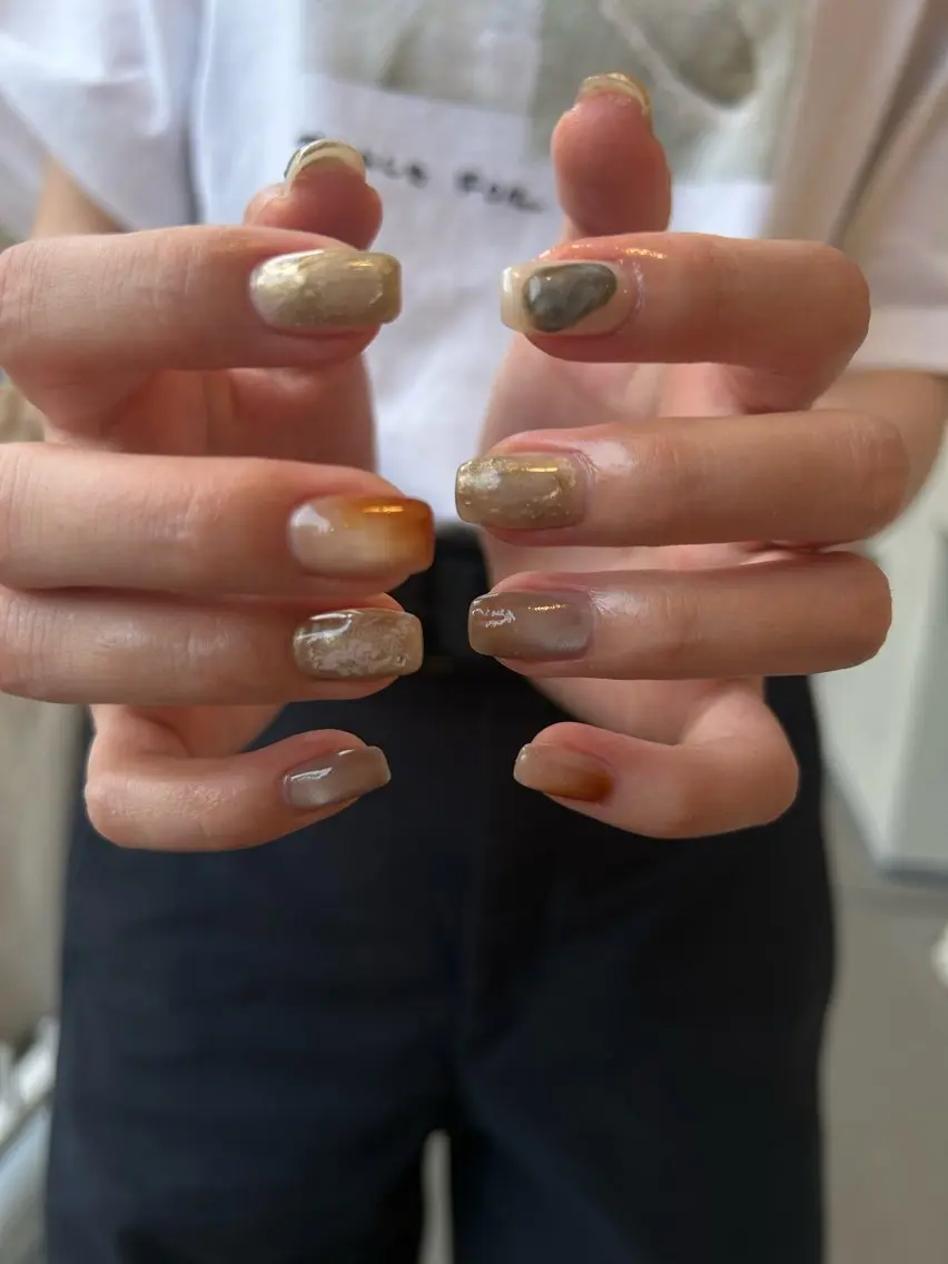 ネイル 梅田🪄ニュアンス aoiのネイルデザイン
