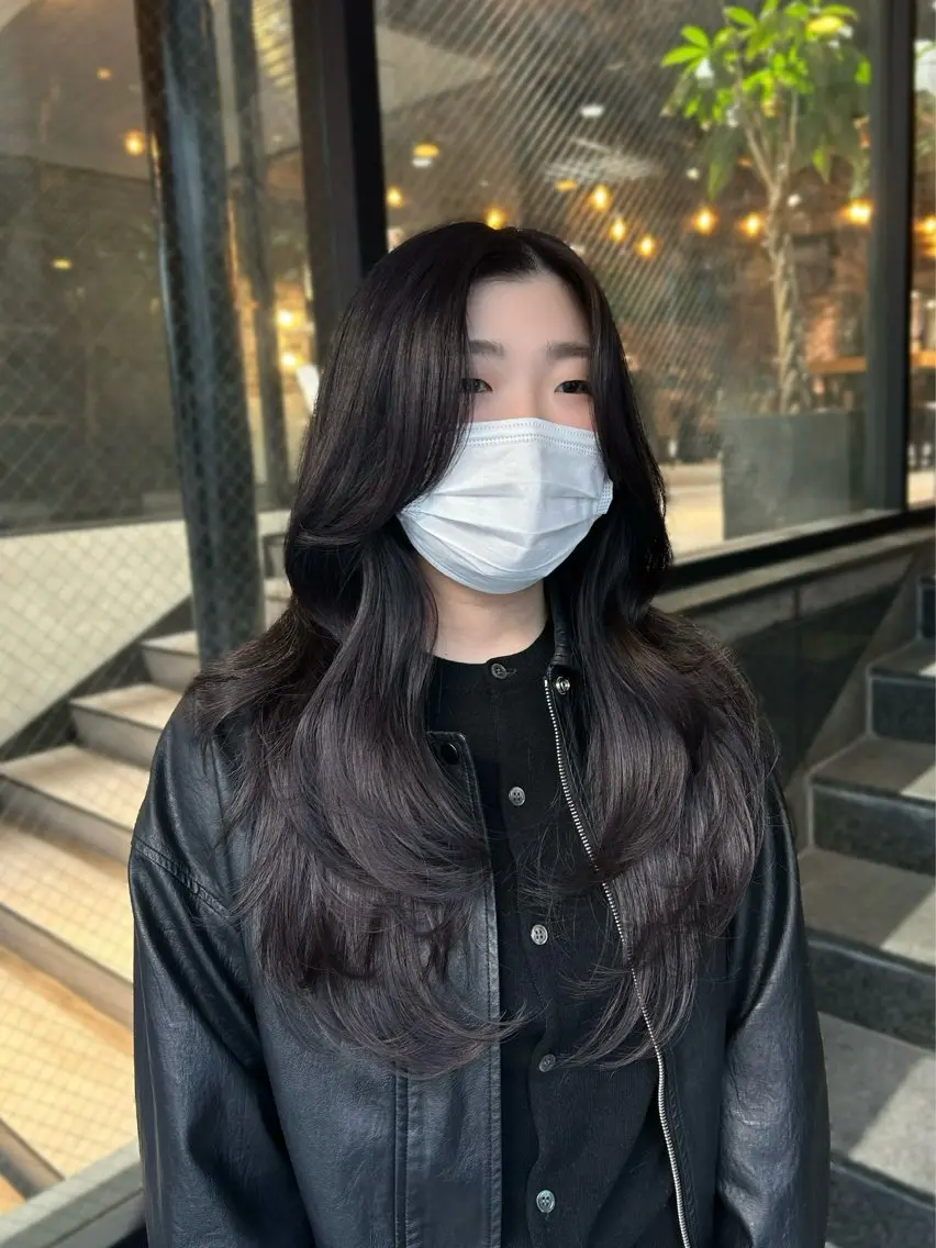 ロング カラー 透明感カラー カット ヘアカラー トリートメント 柔らか垢抜けｶﾗｰと ｶｯﾄ🫧ASUKAのヘアスタイル