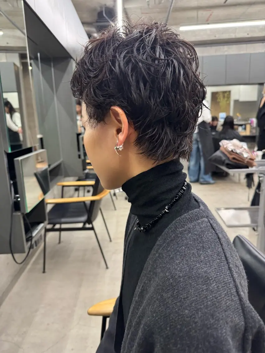 ショート パーマ カット パーマ トリートメント 前田ジュン /ショート/似合わせのヘアスタイル