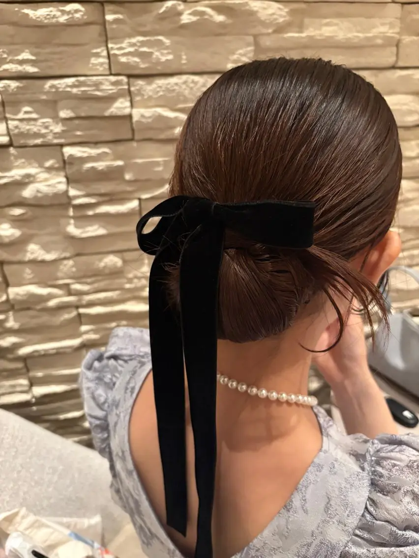 ヘアアレンジ ヘアセット 藤嶋 恭子のヘアスタイル