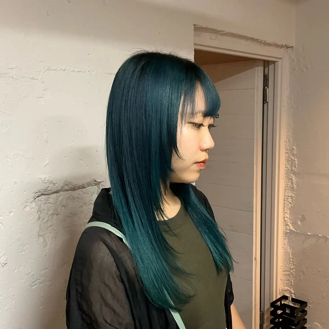 ロング カラー レイヤーカット ヘアカラー がもう ゆいこのヘアスタイル