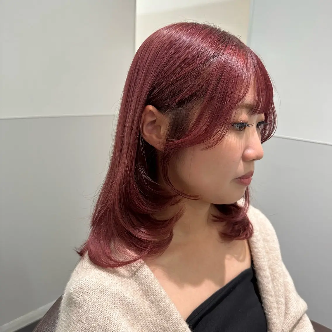 セミロング カラー カット ヘアカラー トリートメント 💫艶ハイトーン×髪 質改善💫リュウトのヘアスタイル