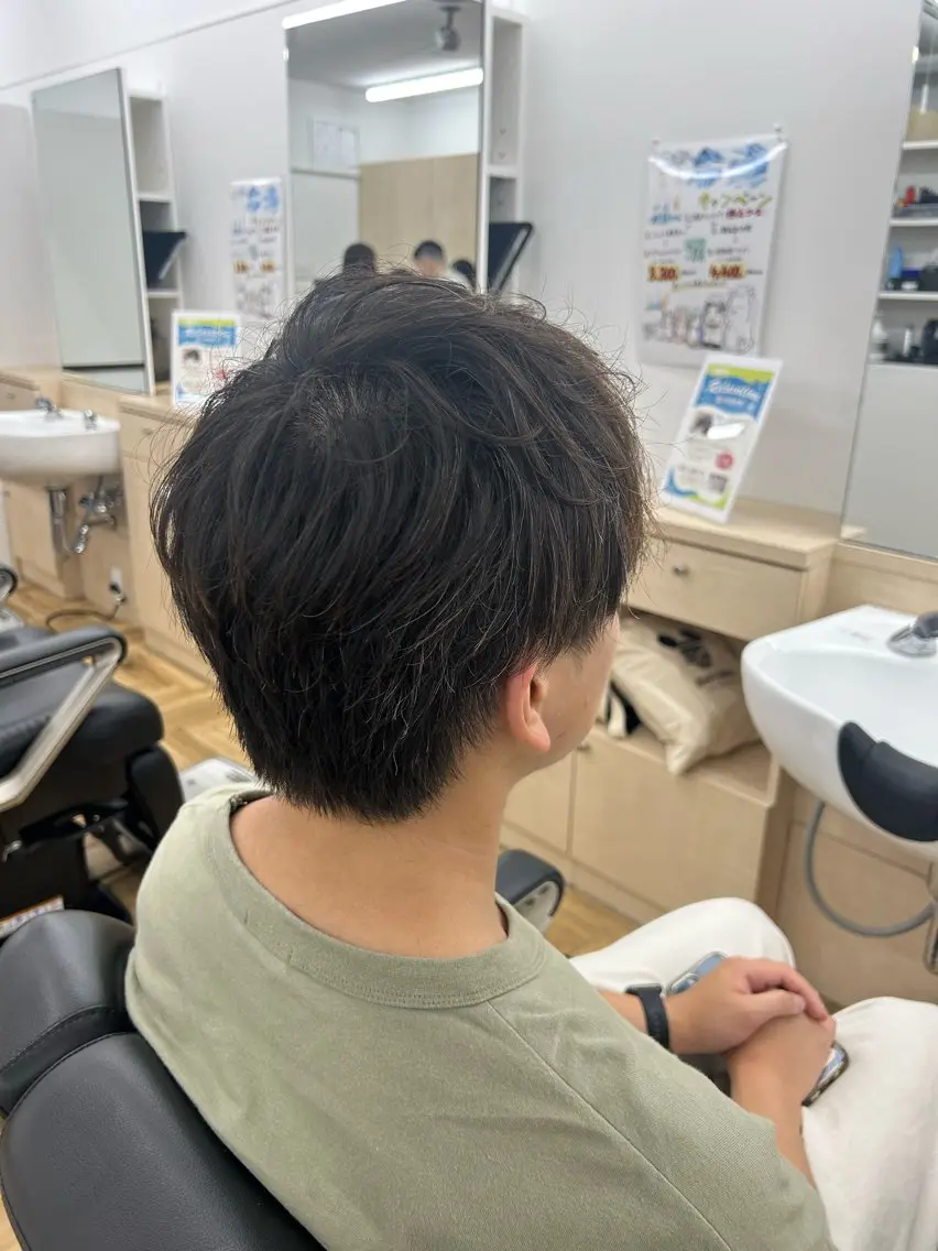 ミディアム メンズ トミオカ ⸌⍤⃝⸍のヘアスタイル