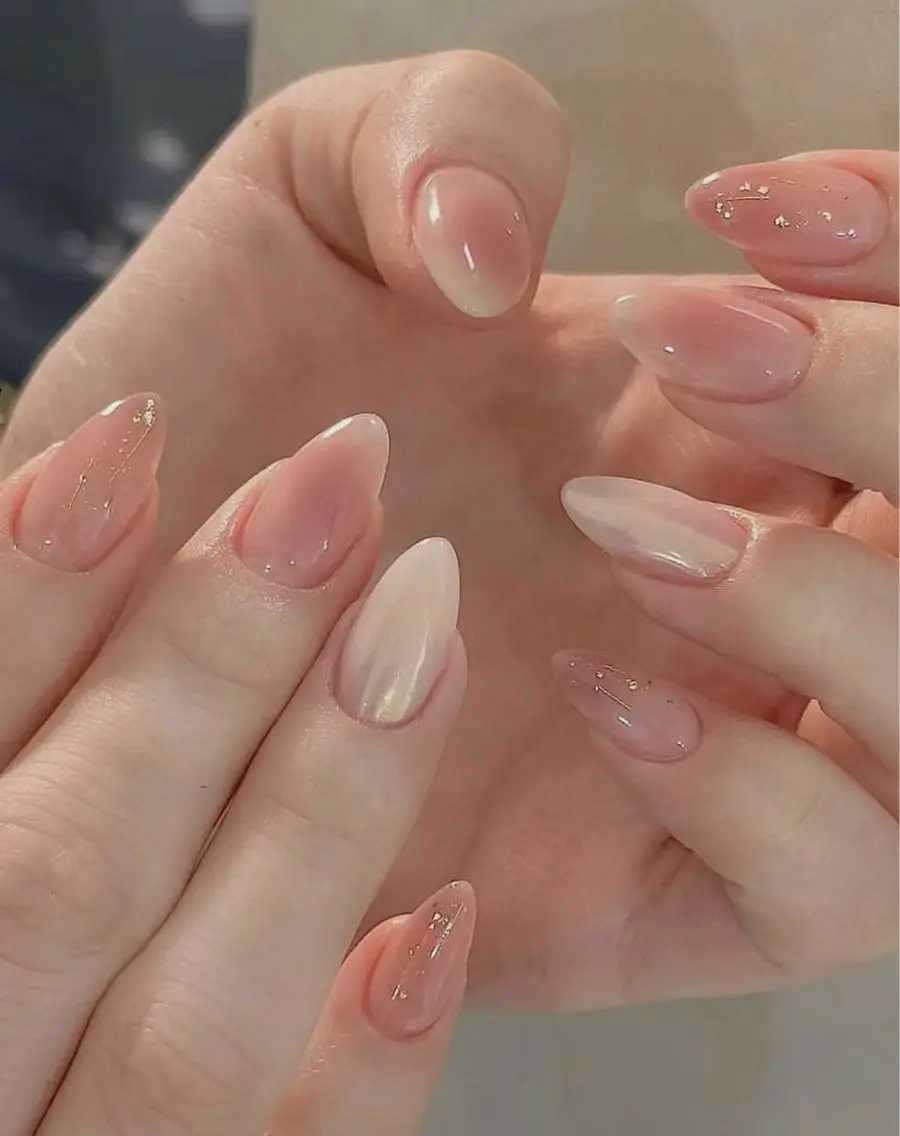 ネイル 韓国ネイル 水色 ロングネイル マグネットネイル ニュアンスネイル ハンドネイル ハンドケア NailDemure 【銀座店】のネイルデザイン