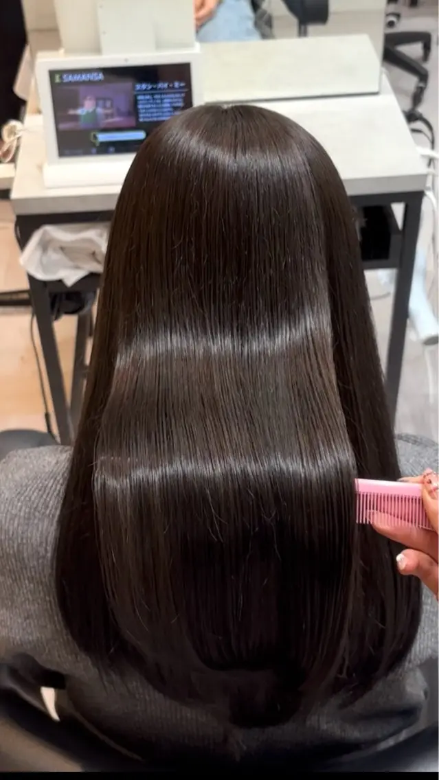 ロング カラー 赤み消し透明感🤍 髪質改善🌙/伽音のヘアスタイル