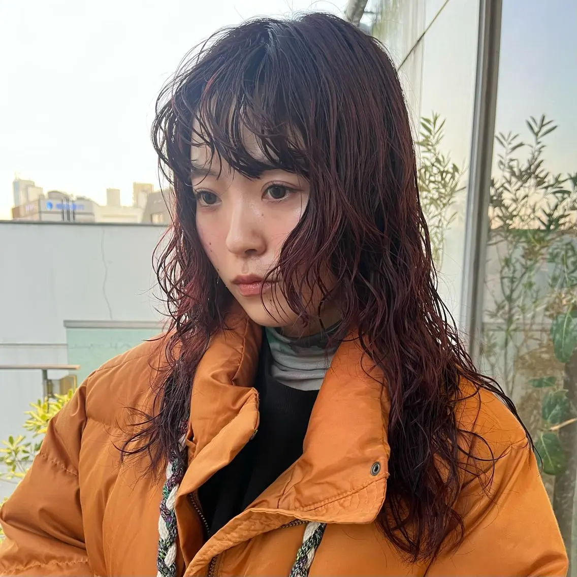 ロング カラー パーマ ピンクカラー ボブハイトーン🦖 デザインMAMIのヘアスタイル