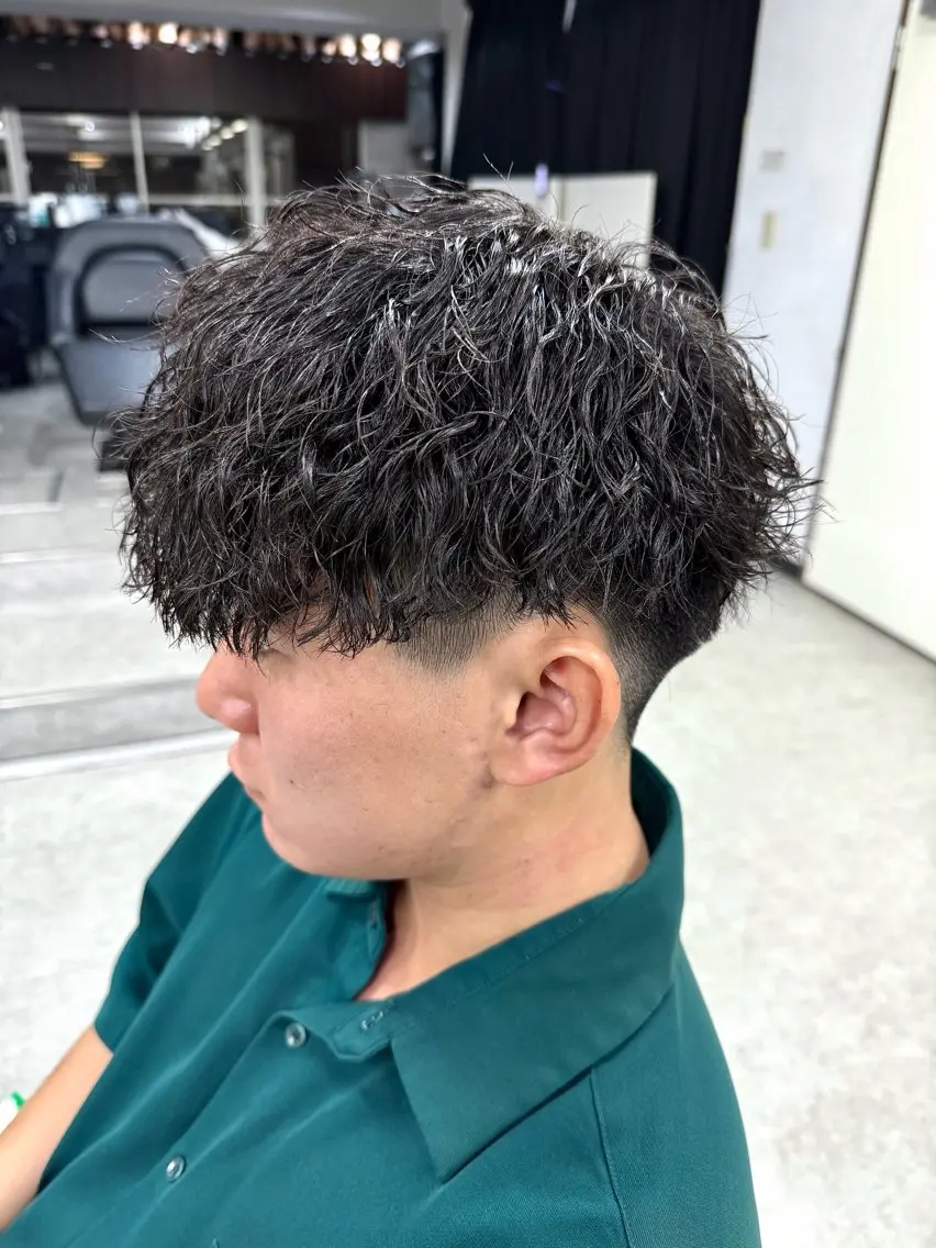 ショート カラー パーマ ヘアアレンジ メンズ キッズ メンズパーマ 小顔カット ニュアンスパーマ メンズ特化/カラー /せなのヘアスタイル