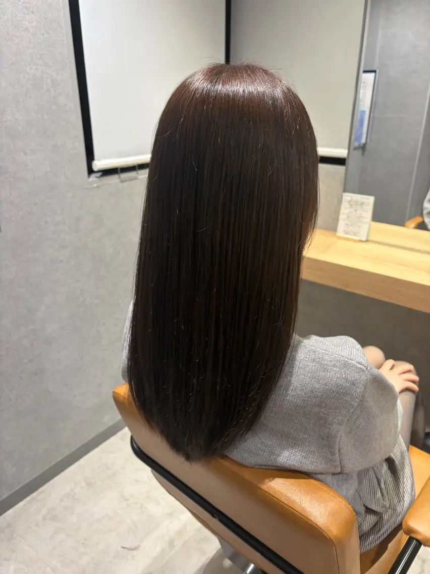 ロング カラー ブラウンカラー 齋藤 艶珠のヘアスタイル