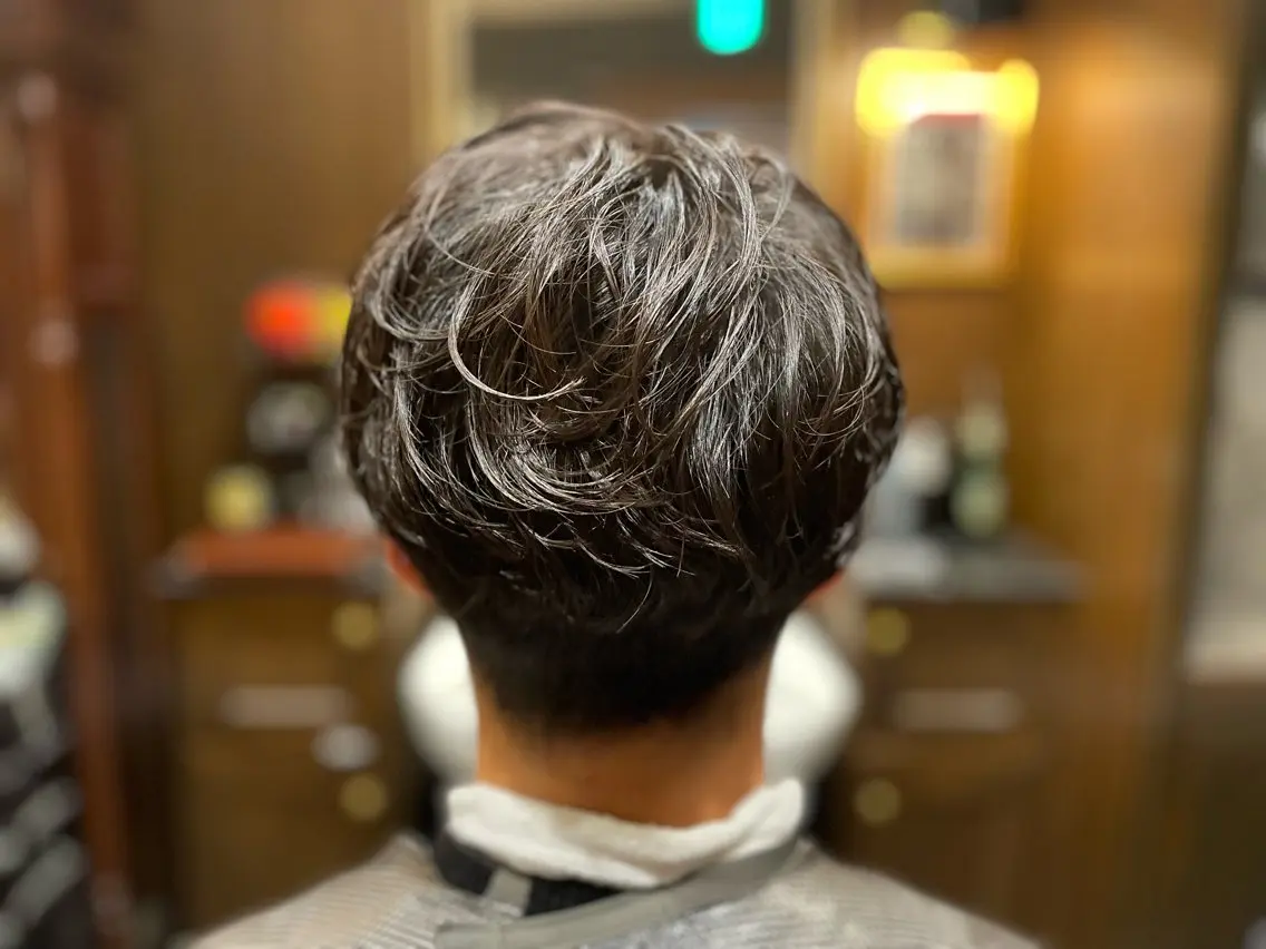 パーマ 京都フェードカット 田嶋勇祐のヘアスタイル