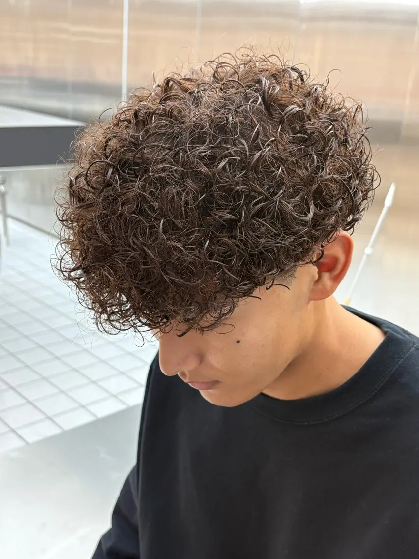 カラー パーマ メンズ カット パーマ fifth 武正 琉生のヘアスタイル