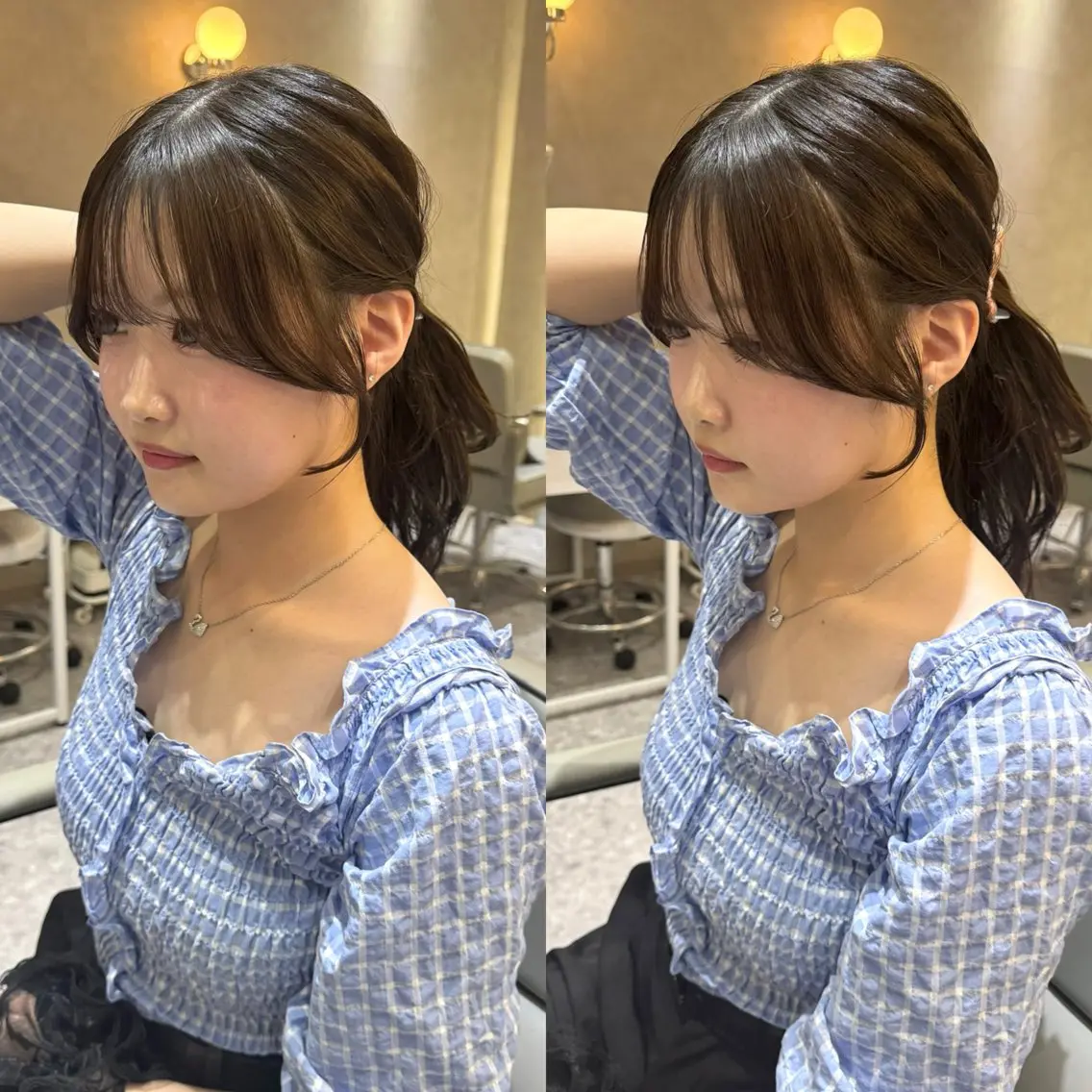 セミロング 韓国ヘア🇰🇷/ 顔周り/松田光里のヘアスタイル
