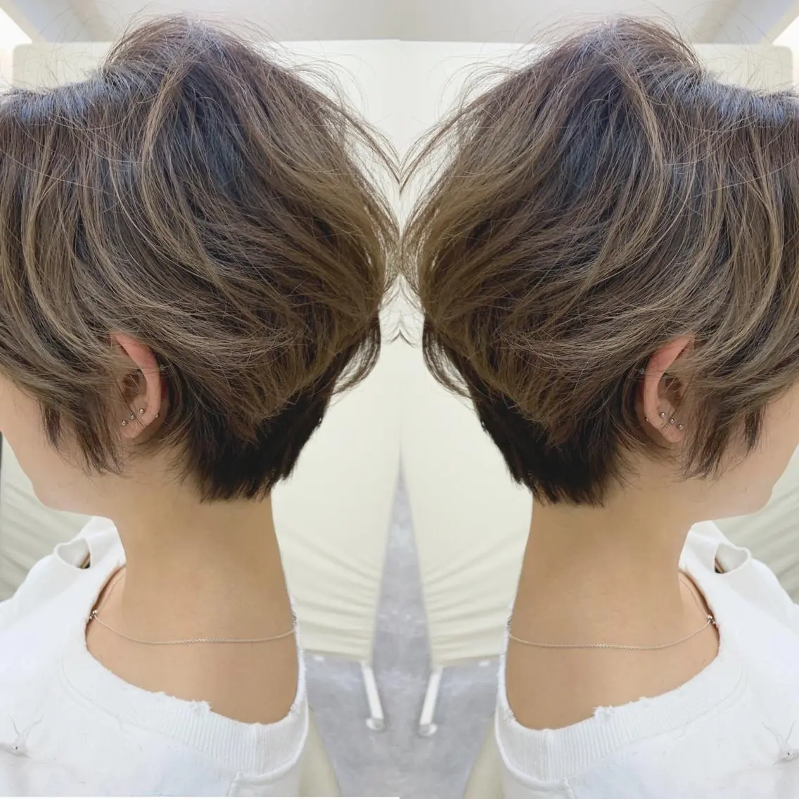 ショート ハンサムショート ボブ ショートヘア カット パーマ H (エイチ) 烏丸御池店のヘアスタイル