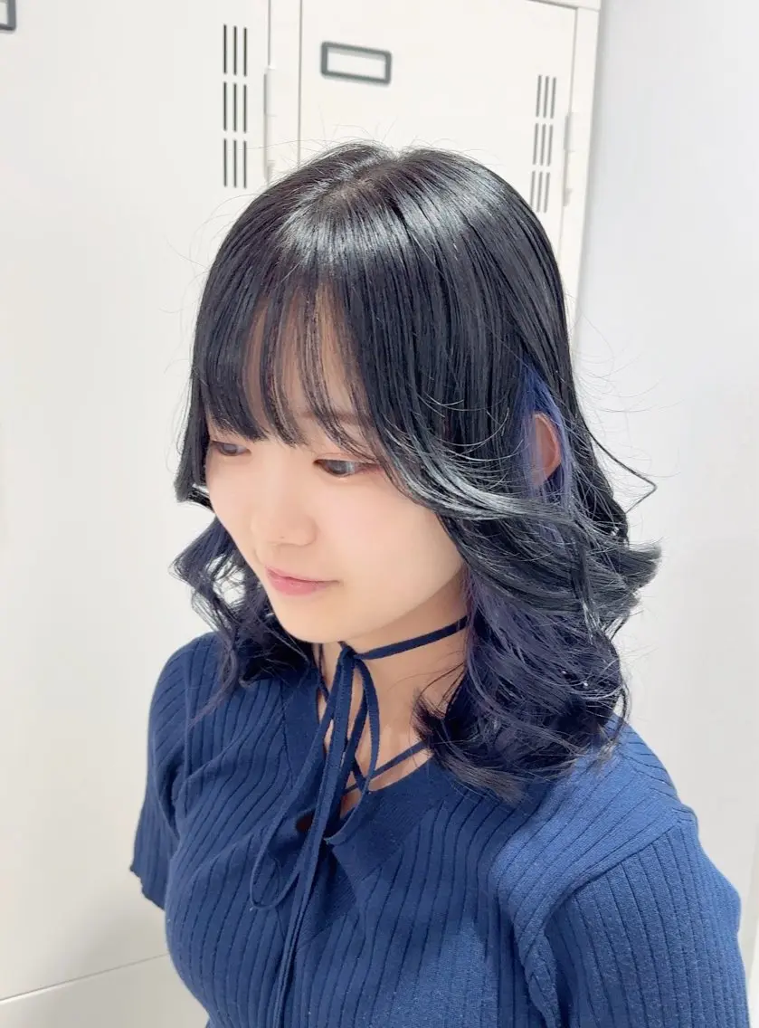 ミディアム ヘアカラー 🎀藤沢ハイトーン ららのヘアスタイル