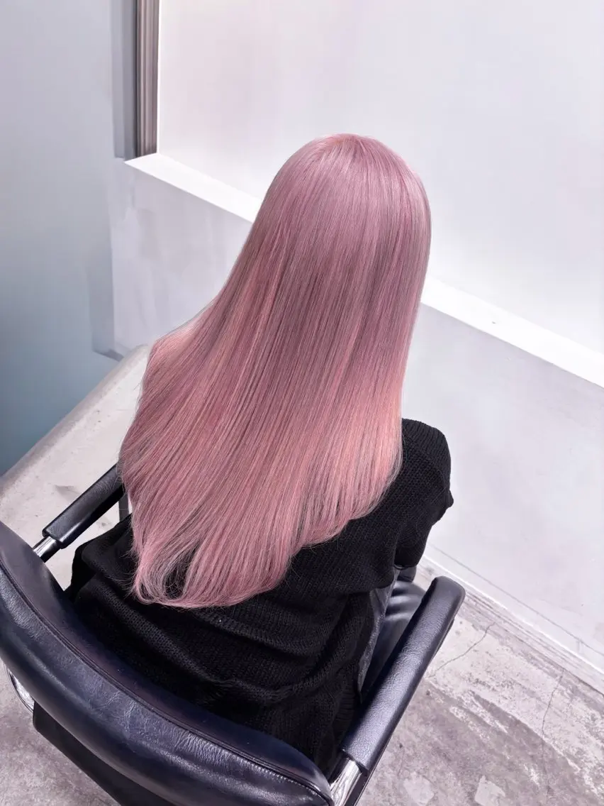 ロング カラー ヘアアレンジ ブリーチ ヘアカラー トリートメント 🎀モテ暖色× エクステ🎀あかりのヘアスタイル