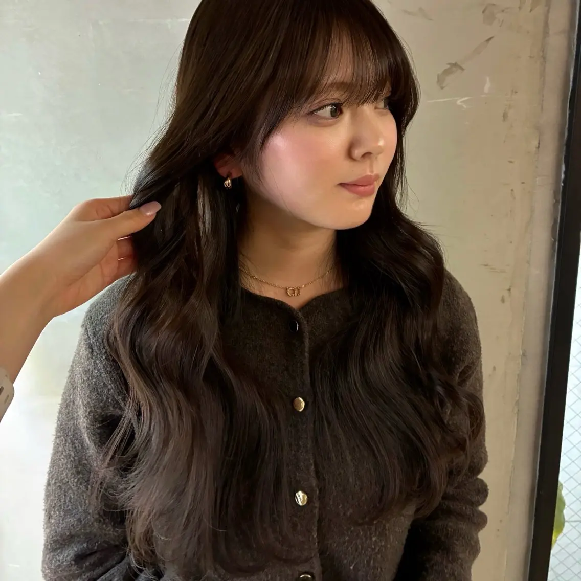 ロング ヘアカラー nanami🏷🤎 ベージュのヘアスタイル