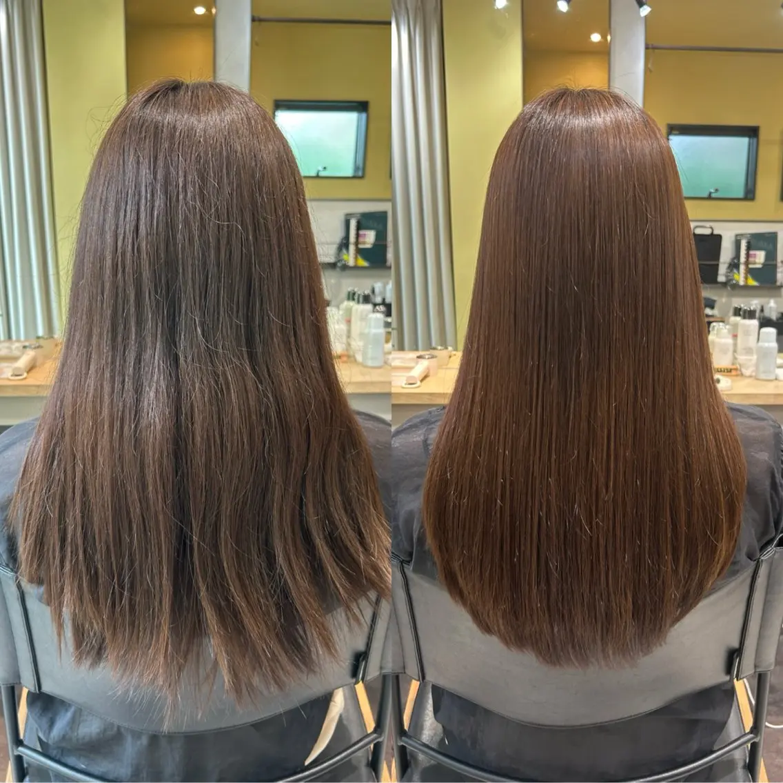 ロング パーマ 髪質改善 ストレートパーマ カット 縮毛矯正 トリートメント hubhair レイヤー/透明感のヘアスタイル