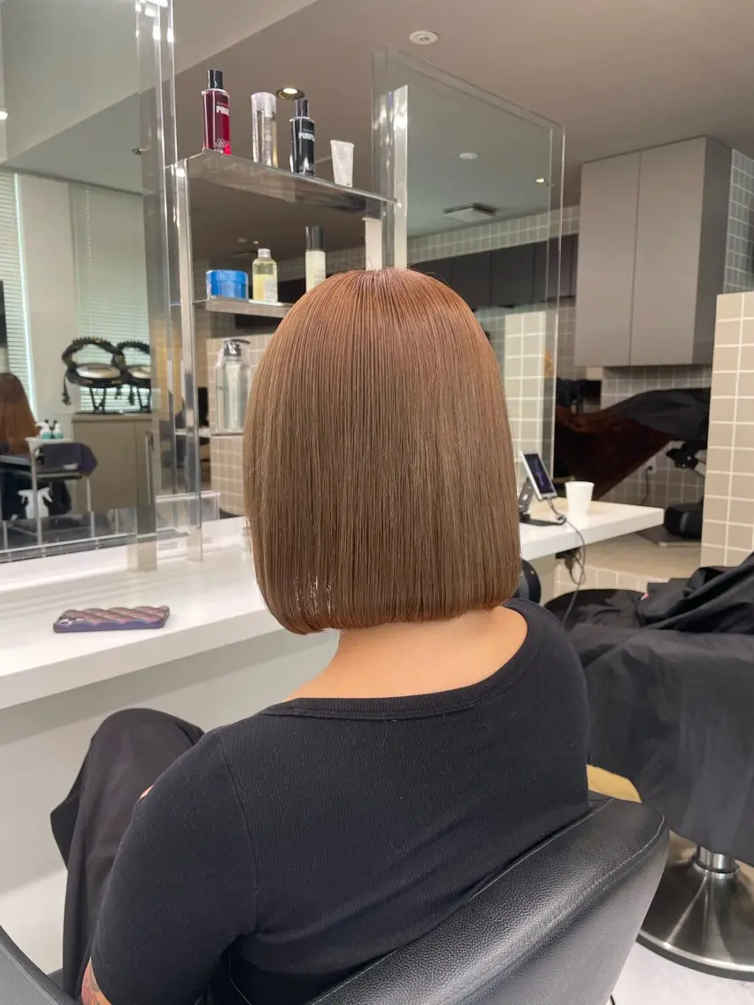 ミディアム カラー ヘアアレンジ ヘアカラー トリートメント ヘアセット 💗横浜美容室 💗HARUNAのヘアスタイル