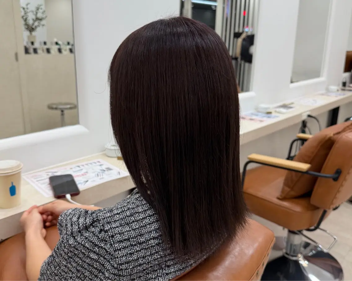 ミディアム カラー ヘアカラー トリートメント 透明感カラー/艶髪 /たいが🎈のヘアスタイル