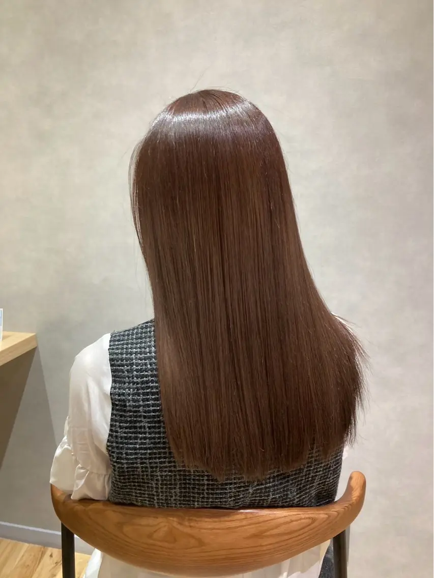 ロング カラー ブラウンカラー トリートメント 樋口 美咲のヘアスタイル