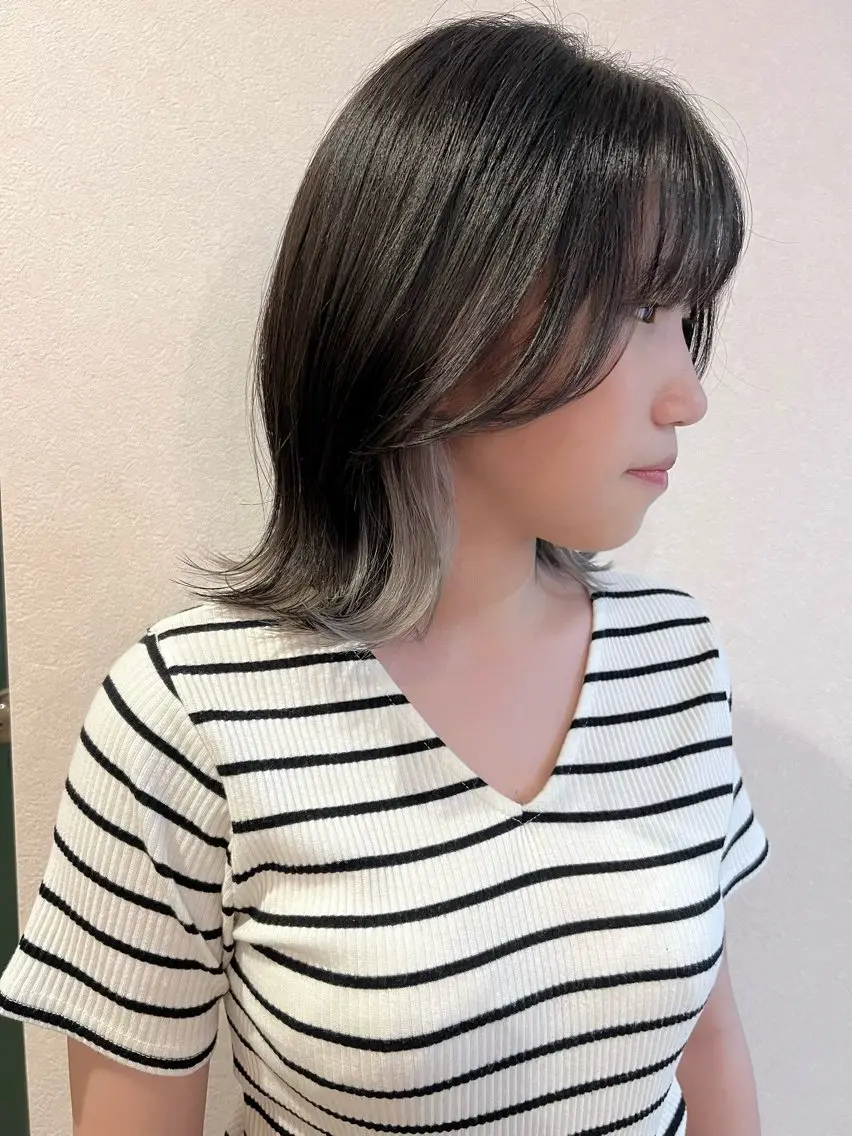 ミディアム sugiyama 🎀ayakaのヘアスタイル