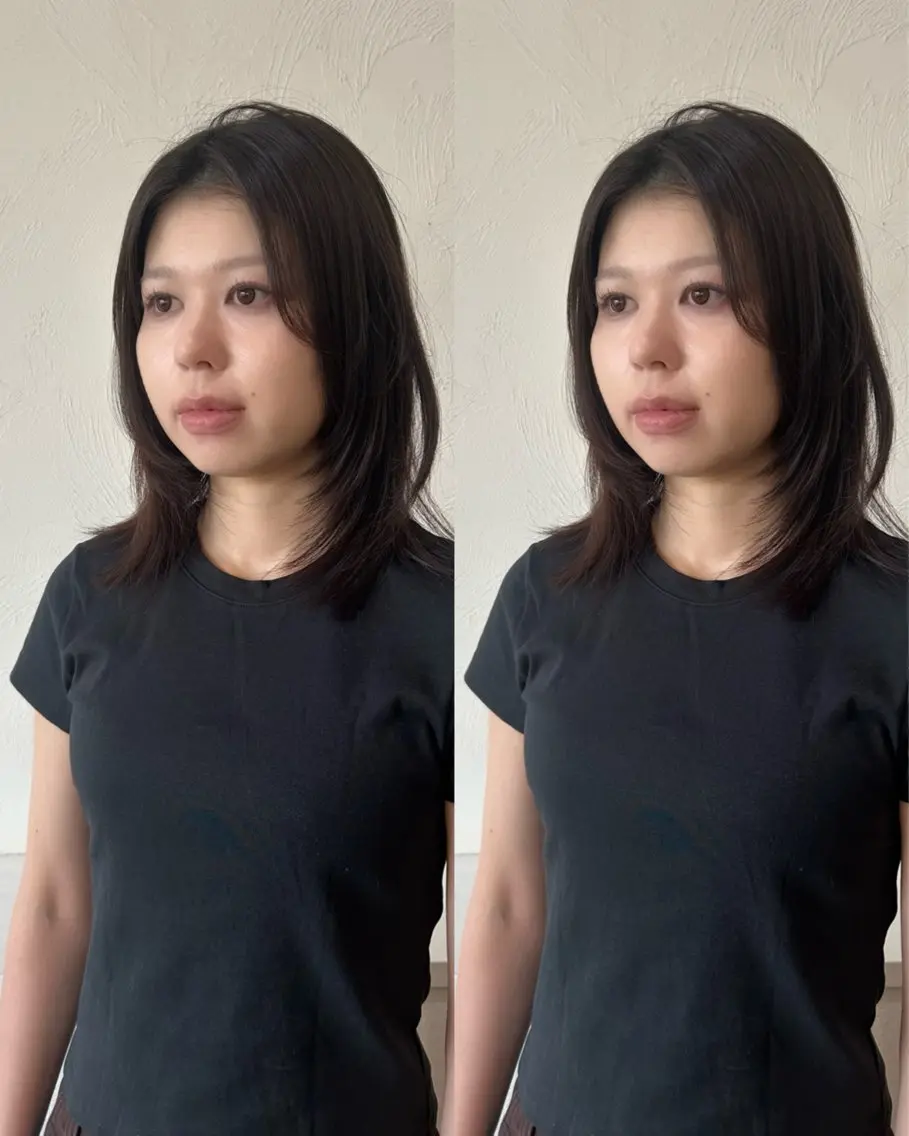 ミディアム レイヤーカット カット ヘアカラー 【SET-UP】高橋 海輝のヘアスタイル