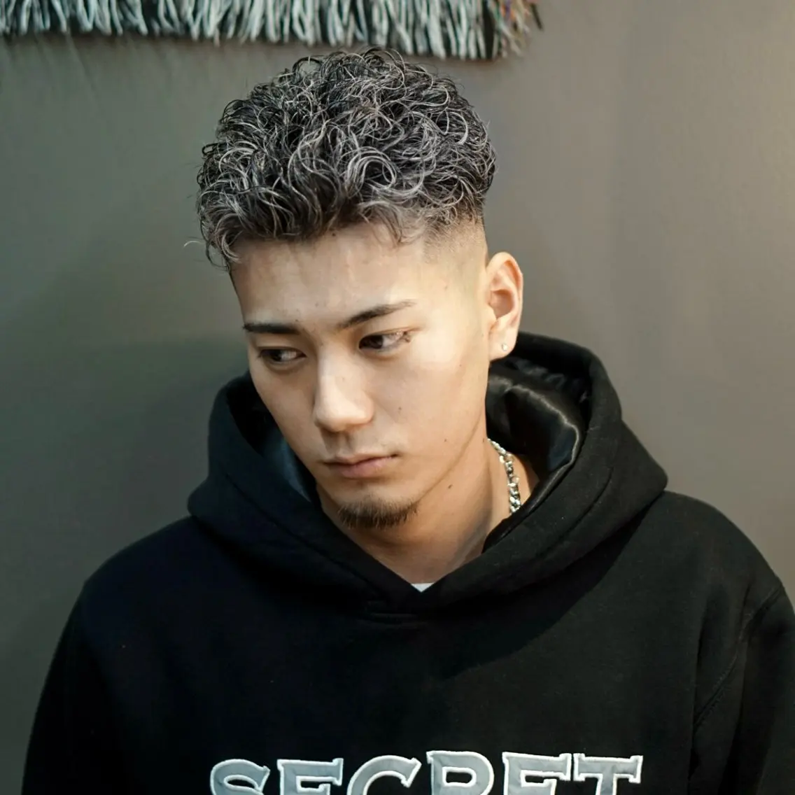 ショート カラー パーマ メンズ メンズメッシュ メンズパーマ メッシュ カット ヘアカラー パーマ 💈PRO SHOP WAVE 望愛💈のヘアスタイル
