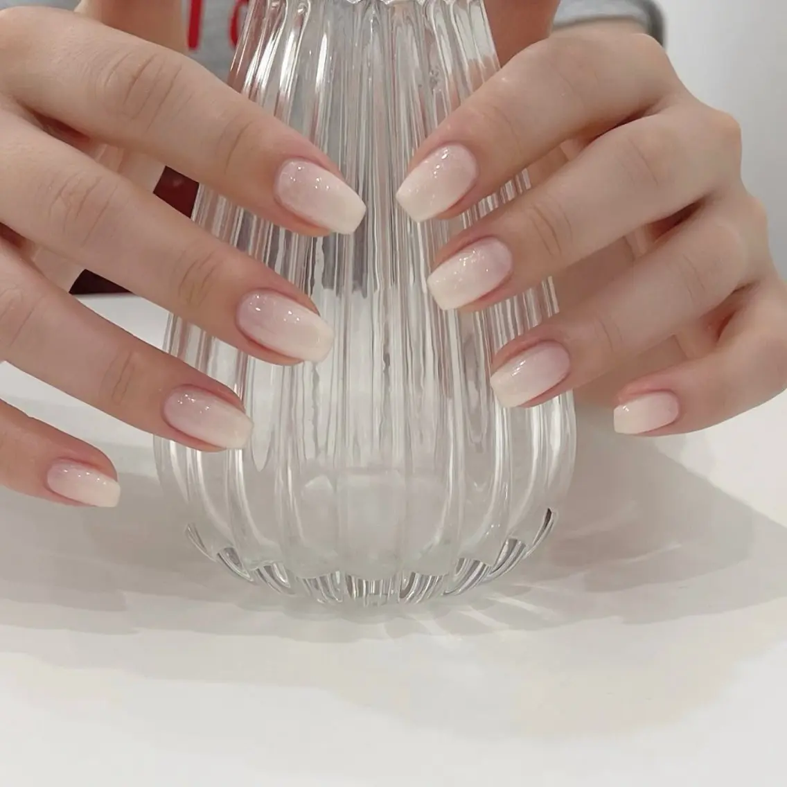 ネイル キラキラネイル 韓国ネイル ラメ(グリッター) 水色 マグネットネイル ハンドネイル ハンドケア Akina Nailのネイルデザイン