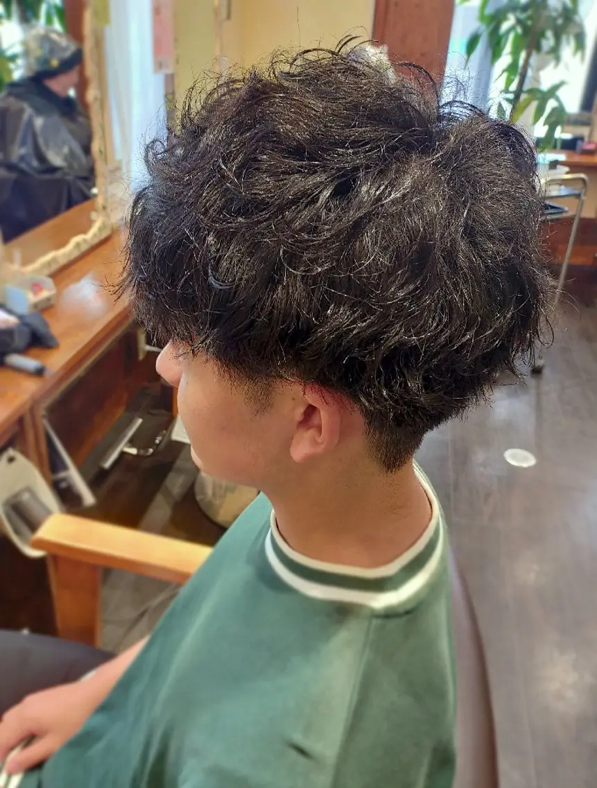 ショート メンズ パーマ カット パーマ メンズヘア大得意！ づめちゃん(橋爪)のヘアスタイル