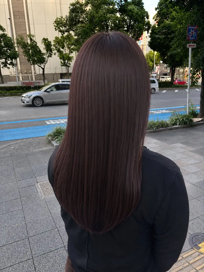 セミロング ヘアカラー mana 🦖のヘアスタイル
