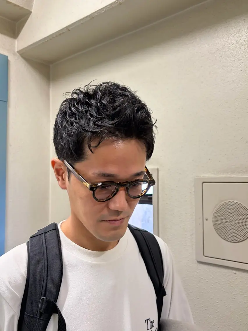 ショート パーマ メンズ メンズ特化 石田はるむのヘアスタイル