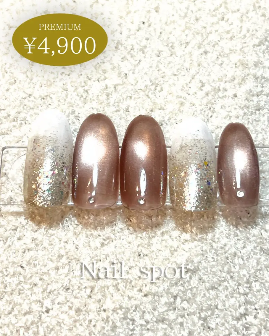 ネイル マグネットネイル ストーンネイル ハンドネイル Nail spotのネイルデザイン