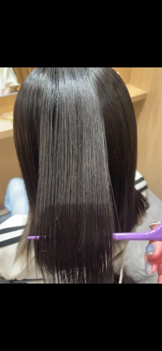 ミディアム 縮毛矯正 寺田 美月のヘアスタイル