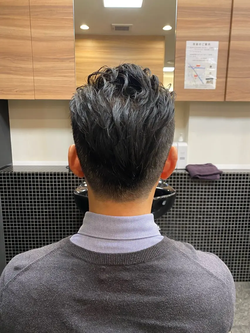 ショート メンズ メンズパーマモデル 大募集中のヘアスタイル