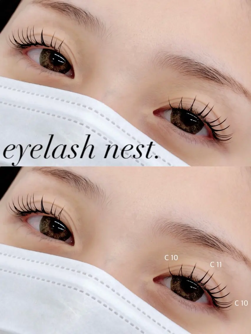 マツエク・マツパ フラットラッシュ 🤍nest. エリ🤍のマツエク・マツパデザイン